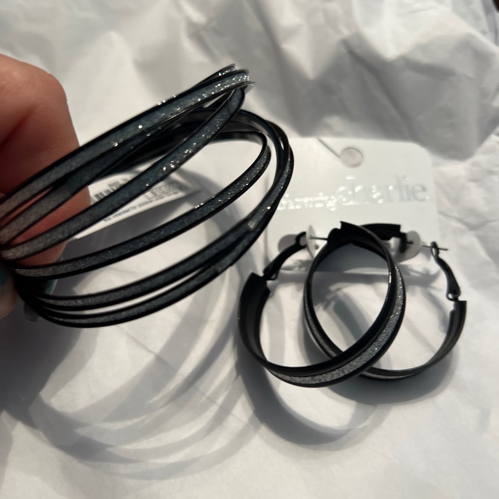 Charming Charlie Earring & Bracelet Set